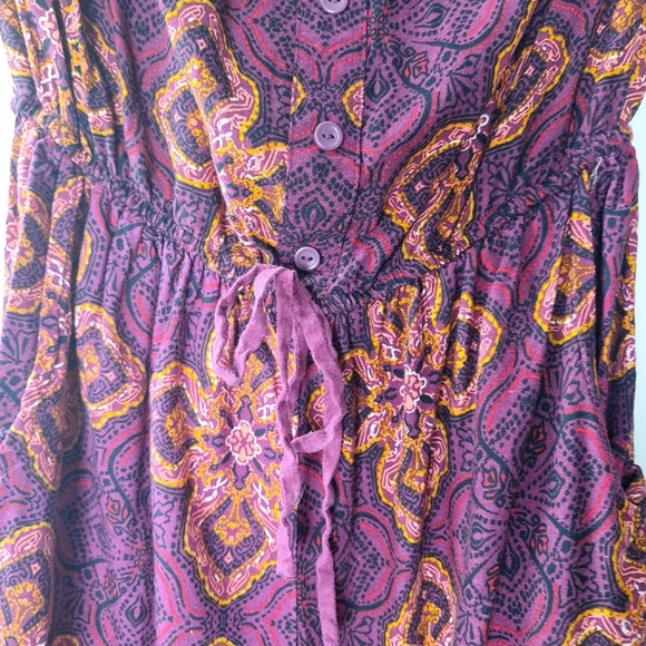 Xhilaration Off the Shoulder Cropped Elastic Waist Jumpsuit Romper Pockets Sz M - Picture 5 of 14